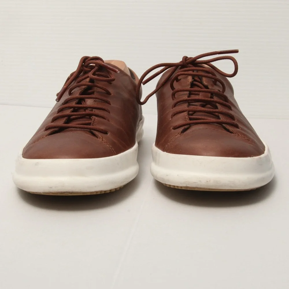 Camper Men's Chasis Sport Brown Leather Lace-Up Casual Sneakers EU 41 US 8